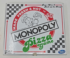 MONOPOLY PIZZA Board Game Made Fresh & Hot To Go Pizza Box Hasbro Complete picture