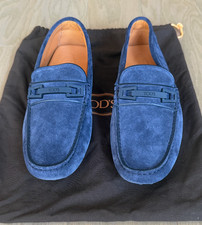 TOD'S Macro Clamp Country Gommini CSF Blue Galassia Loafers Mens US 9 / EU 42 picture
