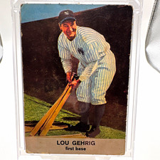 Golden Press 1961 Hall of Fame Lou Gehrig #16 New York Yankees Baseball picture