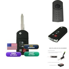 Keyless2Go Replacement Keyless Entry Remote Flip Key Fob Mazda 6 RX-8 That Use picture