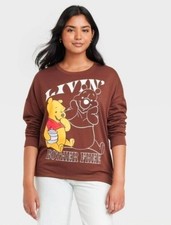 Disney Winnie The Pooh Nostalgic Vintage Inspired Livin Bother Free Sweatshirt S picture