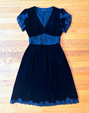 Vintage Betsey Johnson Boutique Velvet and Lace Dress picture