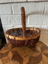 Early Primitive Butt Basket. Farmhouse picture
