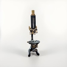 Antique H.J. Nlemert Berlin Compound Microscope Set, Case, Othmer Object & Slide picture