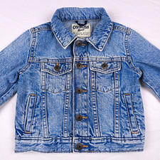 Oshkosh B'gosh Light Wash Denim Trucker Jacket Babys 18 Months Blue Streetwear picture