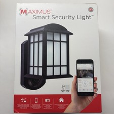 Maximus Kuna Smart Security Light SPL06-07A1W4-BKT HD Camera WiFi Enabled NEW picture