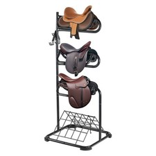 Freestanding Saddle Stand 3 Tiers English and Western Saddle Rack picture