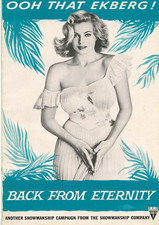 BACK FROM ETERNITY (1956) • Original 12x18 Uncut, UNFOLDED • ANITA EKBERG • RARE picture