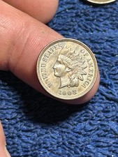 1908 Indian Head Cent Penny, AU  Woody, Beautiful Surfaces and Great Strike #2 picture