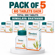Himalaya Shatavari Tablets 60 Tabs Pack of 5 Herbal Women Wellness  picture