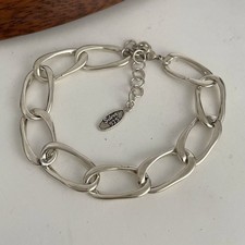 Solid 925 Sterling Silver Bracelet for Women | Vintage Handmade Simple Bangle picture