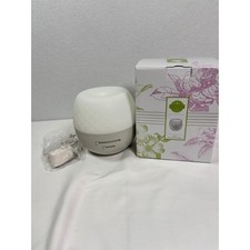 Scentsy Fleur Gray Deluxe Diffuser Ultrasonic Essential Oil Mist White Floral picture
