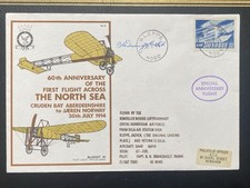NORWAY North Sea Special Anniversary Flight 30th July 1974 Signed cover, Kleppe picture