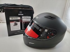 ZOX Galaxy Full Face Motorcycle Helmet - Matte Black - Size XS - *NEW* picture