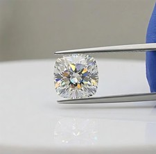 2 Ct Cushion Cut D-E Color VVS1 Diamond Premium Quality gemstone 7.50 mm + Gift picture