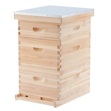 CREWORKS 3-Layer Beehive Kit Langstroth 30 Frame Box 20 Deep 10 Medium Hive picture