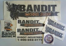 Brush Bandit Wood Chipper Model 250xp Decal Kit Stickers, UV laminated picture