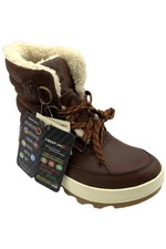 Kamik Women's Celeste Leather Snow Boots Dark Brown picture
