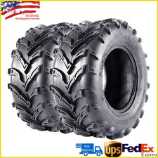 2 Pack 25x10-12 ATV Tires 6Ply 25x10x12 ATV UTV Tires 25 10 12 All Terrain Tires picture