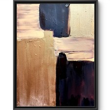 Rutenberg Original 12x16 Abstract Abstract Color Blocks Painting Canvas 143 picture