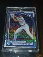 GEORGE LOMBARD JR - RARE - RAINBOW REFRACTOR ROOKIE INVESTMENT CARD YANKEES picture