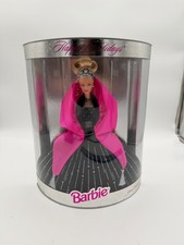 1998 Happy Holidays Barbie Special Edition Black Pink Gown #20200 NRFB picture
