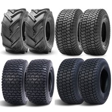 2PCS 24X12-12 Lawn Mower Tires 24X12X12 Heavy Duty 4PR 24X12.00-12 Turf Tubeless picture