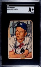 1952 Bowman Mickey Mantle #101 SGC A picture