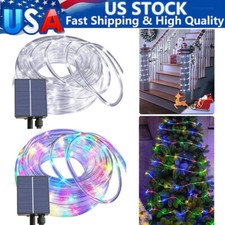 33/65.621ft Solar Colorful 8-Mode LED Outdoor Waterproof Rope Chritstmas Light picture