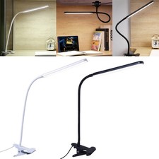 USB LED Reading Light with Clamp Clip-on Bedside Desk Lamp 10 Brightness 3 Modes picture