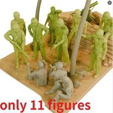 1/35 Scale US Military and Prisoners of War 11 Figures Unpainted Resin Model Kit picture
