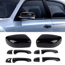 Gloss Black Side 4 Door Handle and Mirror Cover For 2010-2023 Chrysler 300 300C picture