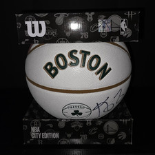 Kevin Garnett Signed Wilson Boston Celtics NBA City Edition Ball Fanatics Auth picture