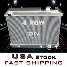 4 Row Alu Radiator For 1963-66 Chevy C10 20 30 Panel K10 K20 Pickup Suburban F85 picture