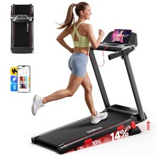 Treadmill for Home 350 lbs Weight Capacity, Folding Walking pad with 14% Incline picture