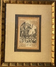 17th C Old Master Engraving Attributed Wilhelm Panneels Christ Flemish picture
