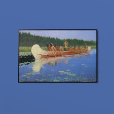 Frederic Remington - Radisson and Groseilliers - Art Print on Paper or Canvas picture