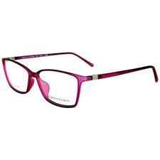 BCBG Maxazria Evie Womens Plastic Eyeglass Frame Wine 53-13 Italy picture