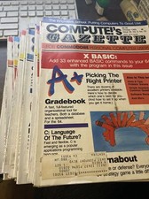 VINTAGE COMPUTE’S GAZETTE MAGAZINE LOT EXCELLENT CONDITION (16 TOTAL) 1985-1987 picture