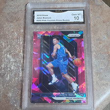 2018-19 Panini Prizm Jalen Brunson Rookie Pink Crystals #250 GMA 10 Mavs picture