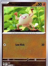 Mankey Reverse Holo Common ME05: Pitch Black 042/084 NM picture