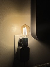 “2 PACK” GE Vintage Style LED Warm Candle Night Light Bulbs ST14 Clear 2-Pack picture