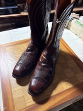 Vintage Lucchese San Antonio 1980 Brown Santini Goat 2083 Size 15-E (CLEAN) picture