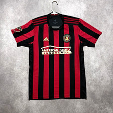 adidas Atlanta United FC MLS Soccer Jersey Climalite Red/Black Size M picture