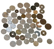 China, South Korea, Taiwan, Japan , Asia Lot Of 52 Coins picture