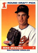 1991 Score #383 Mike Mussina RC Rookie Card picture