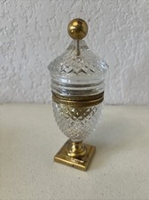 Crystal And Bronze Covered Hinged Jar. Paris 1950’s picture