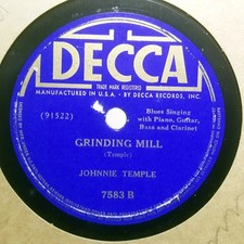 JOHNNIE TEMPLE Grinding Mill/Better Not Let My Good Gal Catch You Here DECCA picture