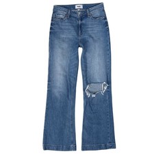 PAIGE Leenah Jeans 26 Mid Rise Wide Leg Baggy Trouser Y2K 90s Downtown Girl 4 5 picture