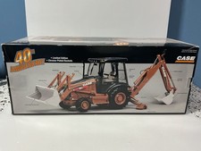 1:16 ERTL RC2 CASE 580 SUPER M BACKHOE CHROME BUCKETS picture